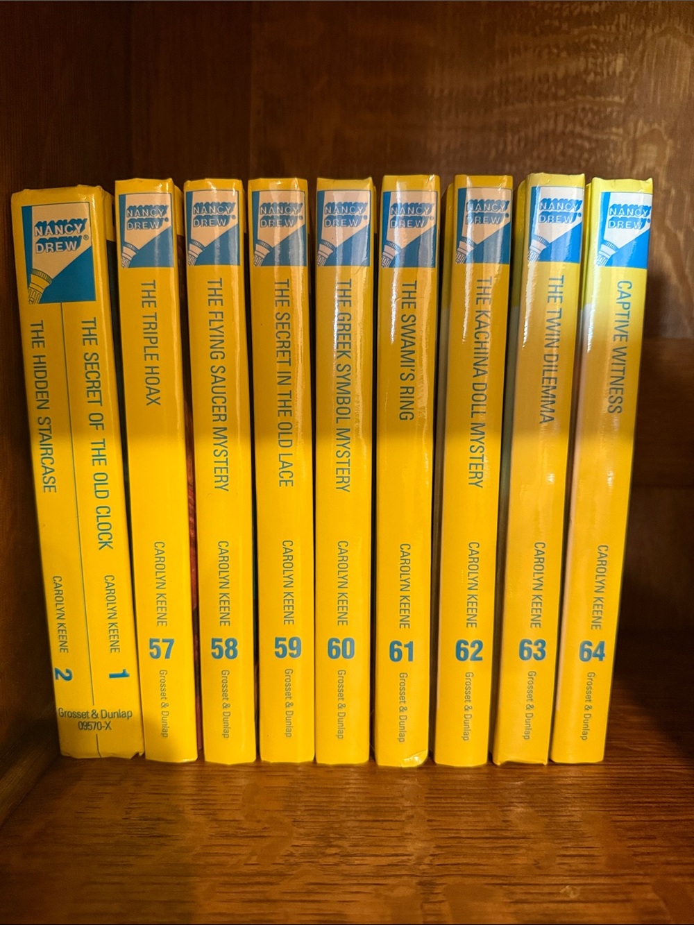 RARE-Nancy Drew Classic Yellow Book Set - 57-64
